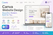 canva website design, portfolio website design, creative website design on canva