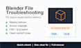 diagnose and fix blender file issues for export