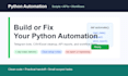 build or fix a python automation script