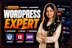 do wordpress website development, build, design, redesign, elementor, divi