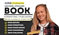 format your spanish book for amazon KDP and ingramspark paperback publishing