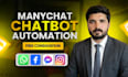build manychat automation for instagram, facebook, whatsapp
