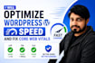 optimize wordpress speed and fix core web vitals