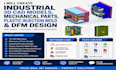 create industrial 3d cad models, mechanical parts, plastic injection mold dfm