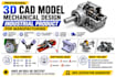 create 3d cad model mechanical part design industrial product for manufacturing