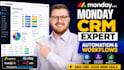 setup monday CRM automate workflows and integrate apollo clay n8n apollo io