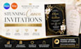 design editable canva invitation design for etsy store