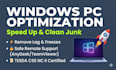 optimize, clean, and speed up your slow windows PC remotely