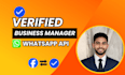 provide verified meta bm and seamless whatsapp API setup