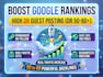 publish 10 guest post DR 60 to 50