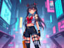 do a anime character , cyberpunk character