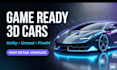do 3d game ready car modeling racing car rig 3d vehicle rendering car asset cgi