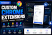 build custom chrome extensions and web automation tools