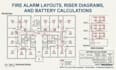 draft fire alarm layouts, riser diagrams and battery calculations