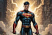 draw marvel and dc style superhero comic art