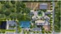 2d site plan,3d landscape design rendering, farm design