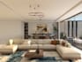 design living and dining room with realistic 3d renders