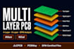 design multilayer pcb layout with schematic, gerber, bom and assembly files
