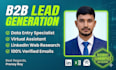 do expert b2b lead generation, data entry, and virtual assistant tasks