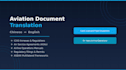translate aviation documents between chinese and english