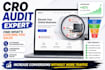 do conversion rate optimization cro audit, shopify audit, website audit b2b cro