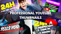 design professional youtube thumbnails