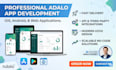develop a professional adalo app for ios, android, and web