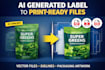 convert your ai generated label or packaging into print ready vector files