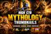 create high CTR mythology youtube thumbnails