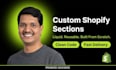 create custom shopify sections and reusable blocks