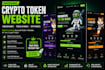 create crypto token website, memecoin website, presale ico website