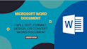 edit, format, design, or convert word document