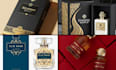 design perfume packaging, perfume label design and perfume box package
