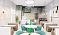 design and rendering coffee shop, restaurant, container coffee
