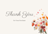 design personalized thank you cards and packaging stickers