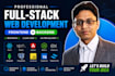 develop your website frontend and backend