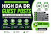 provide high authority guest posts with SEO backlinks