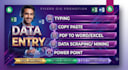 do data entry, copy paste, data scraping, PDF to excel data entry