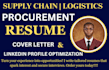 write supply chain resume, logistics resume, warehousing and transport