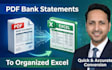 convert PDF bank statements into excel