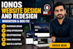 build ionos website design ionos website redeign ionos website migration