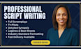 do screenplay writing service for film and movie projects