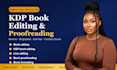 do kdp book editing, book proofreading, amazon kdp book formatting
