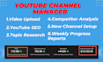 be your expert youtube channel manager