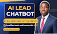 build an ai chatbot to qualify leads for real estate and coaches