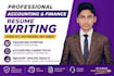 write management level accounting, finance, banking resume and cl