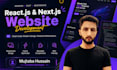 develop a custom react js and next js web app
