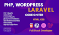develop custom PHP laravel web application, frontend, backend developer