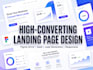 design high converting figma landing page UI UX