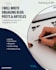 write engaging blog posts and articles